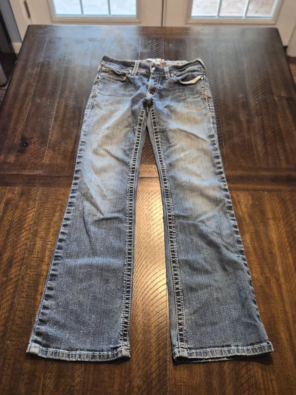 Ariat Real Denim Jeans Entwined Boot Cut Women's 30R 30x31 Western Cowgirl G992